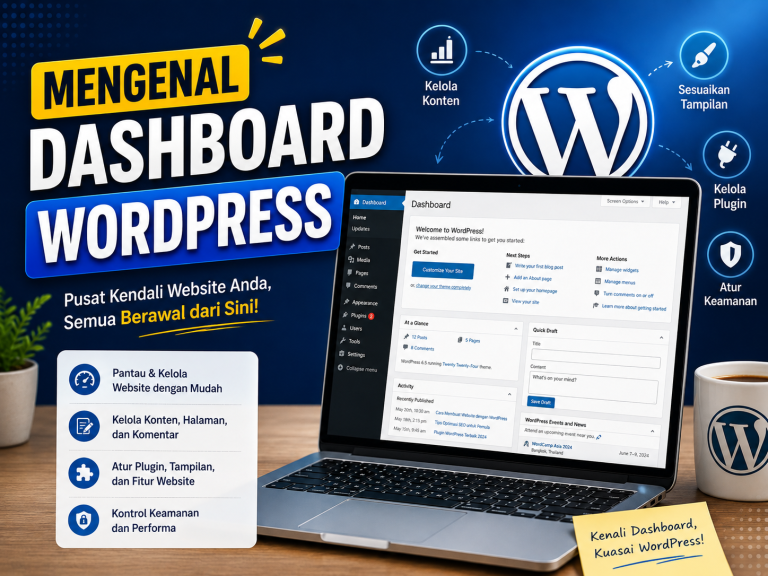 Cara Login ke Dashboard WordPress dan Mengenal Semua Menunya (2026)